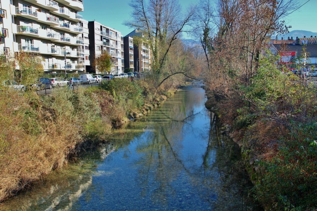 Le parcours « un poisson » de la Leysse à Chambéry